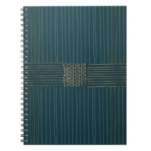 Caderno Espiral Pavão dourado