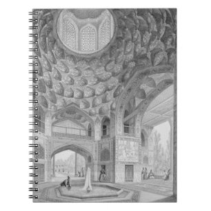 Caderno Espiral Pavilhão dos oito paraíso, em Isfahan, de