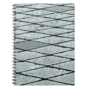 Caderno Espiral pavimento de betão cinza