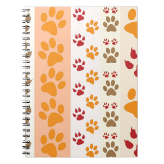 Caderno Espiral Paw Imprime Pentes De Cachorro Bonitos