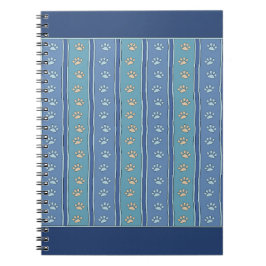 Caderno Espiral Pawprint Pattern