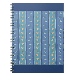 Caderno Espiral Pawprint Pattern
