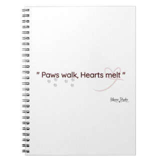 Caderno Espiral Paws Touch, Hearts Feel Notebook