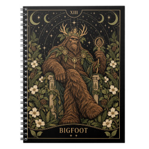 Caderno Espiral Pé Grande, Arte do Tarot Estrelado
