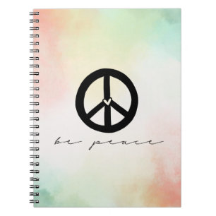 Caderno Espiral Pé Vermelho Amarelo Penteado Paz