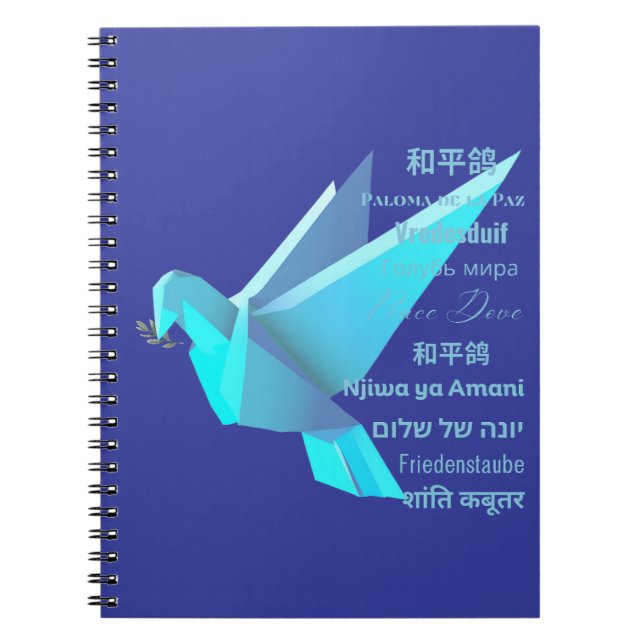 Caderno Espiral Peace Dove (Frente)