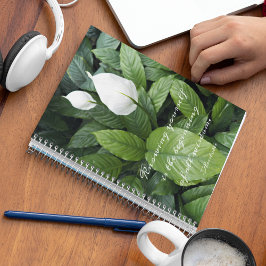 Caderno Espiral Peace Lily Aristóteles Filosófica Wisdom Quotee