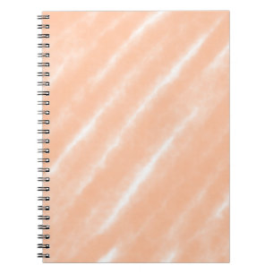 Caderno Espiral Peach Fuzz Color Watercolor Abstrato Patterno