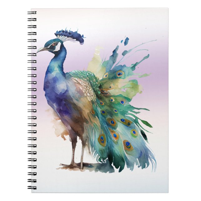 Caderno Espiral Peacock bonito (Frente)