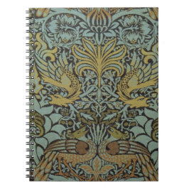 Caderno Espiral Peacock e Dragon (por William Morris)