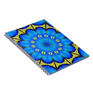 Caderno Espiral Peacock Feather Caleidoscópio 4