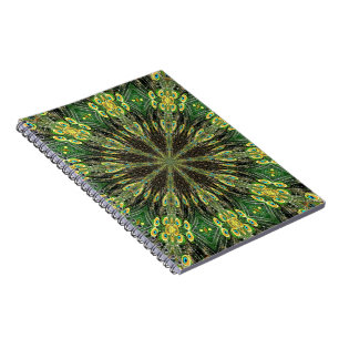 Caderno Espiral Peacock Feather Kaleidoscope 2