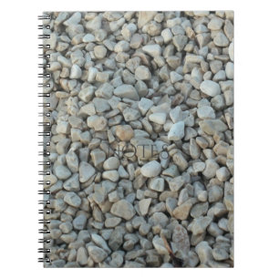 Caderno Espiral Pebbles on Beach Stone Photoics