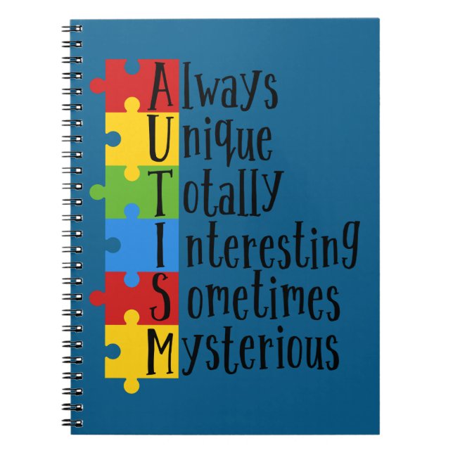 Caderno Espiral Peças de autismo (Frente)