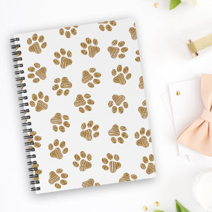 Caderno Espiral Peças De Porco, Peças De Cão, Peças Douradas Laran