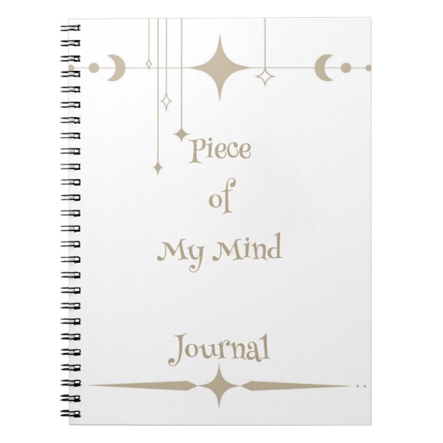 Caderno Espiral Pedaço da Minha Mente (Frente)