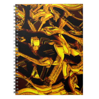 Caderno Espiral Pedaços ou bagaço de casca de tangerina desidratad