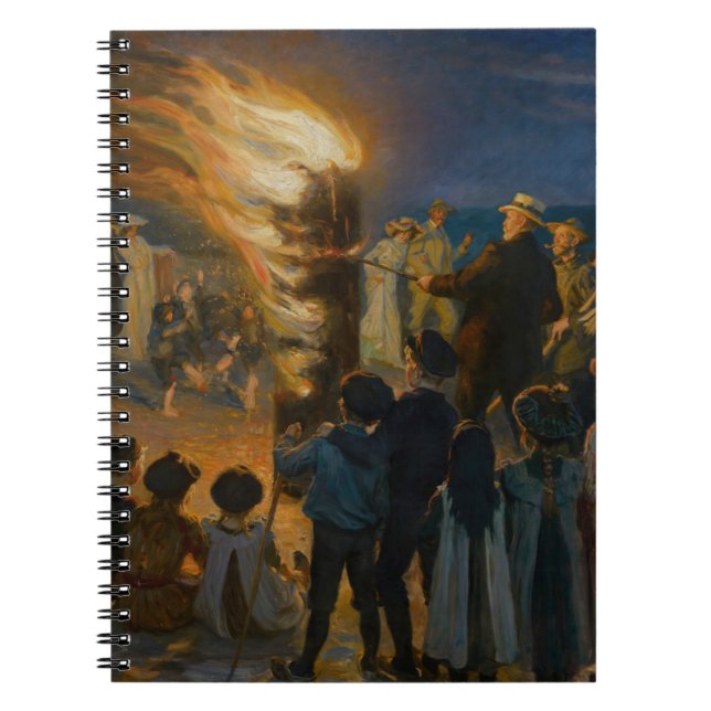 Caderno Espiral Peder Severin Kroyer - Fogueira da Noite de São Jo (Frente)