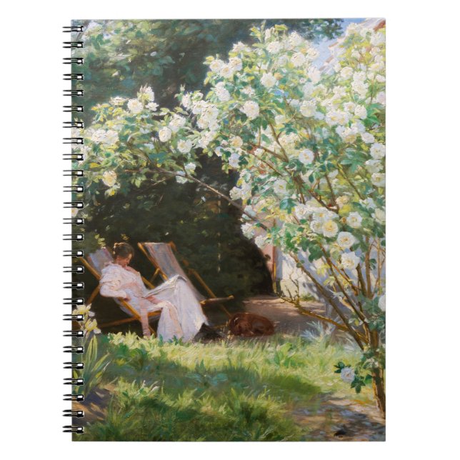 Caderno Espiral Peder Severin Kroyer - Rosas (Frente)