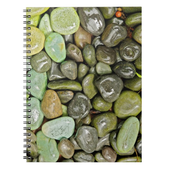 Caderno Espiral Pedras decorativas para paisagens (Frente)