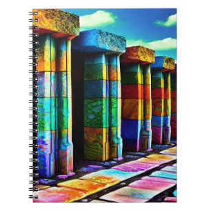 Caderno Espiral Pedras Psicodélicas