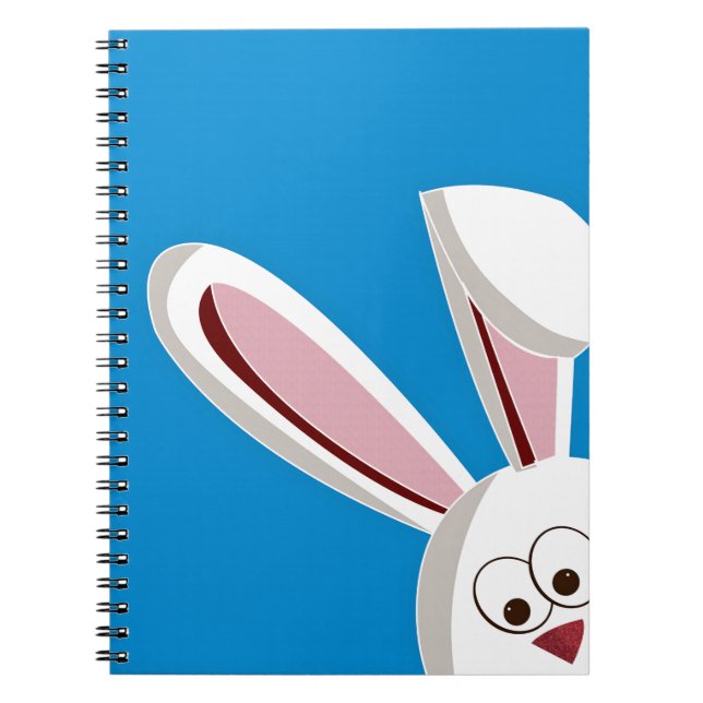 Caderno Espiral Peeking Bunny (Frente)