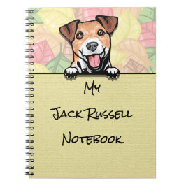 Caderno Espiral Peeking Cute Jack Russell Terrier notebook