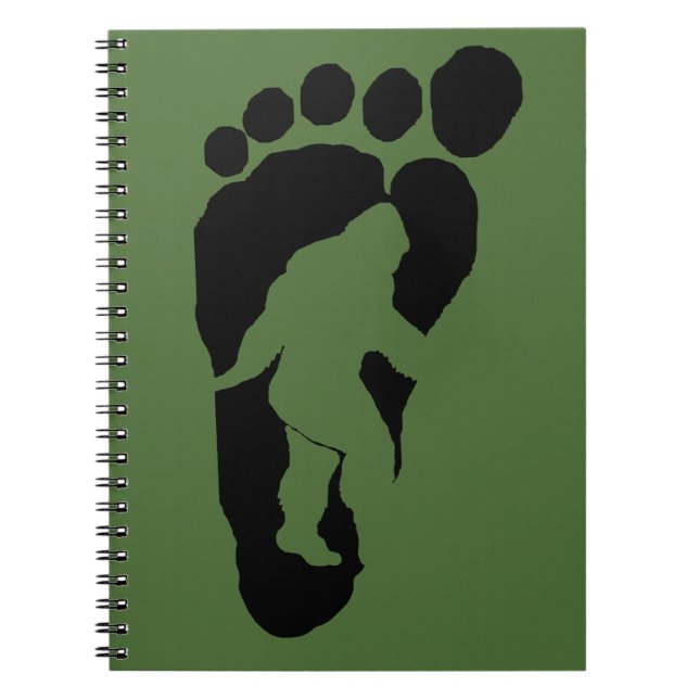 Caderno Espiral Pegada de Bigfoot (Frente)