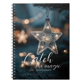 Caderno Espiral Pegue a Estrela Mágica de Natal