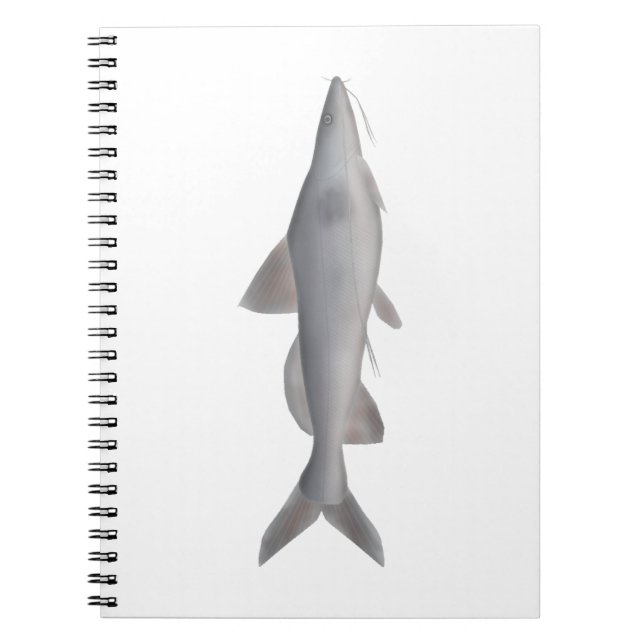 Caderno Espiral Peixe-gato de whiskered longo (Frente)