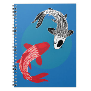Caderno Espiral Peixe Koi