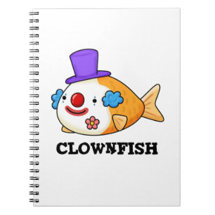 Caderno Espiral Peixe-Palhaço Animal Divertido Peixe Trocadilho