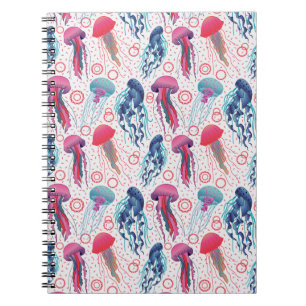 Caderno Espiral Peixes de gelatina coloridos