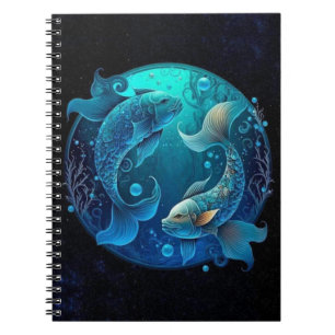 Caderno Espiral Peixes Notebook Zodiac Spiral