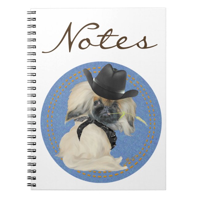 Caderno Espiral Peke Cowpoke (Frente)