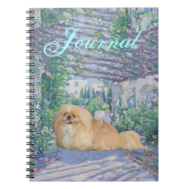 Caderno Espiral Pekingese em Lavanda (Frente)