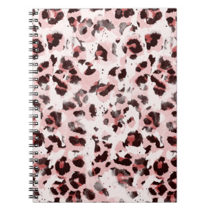 Caderno Espiral Pele Animal Leopardo: Tie Dye Elegance.