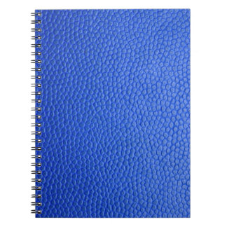 Caderno Espiral Pele de pele de couro azul