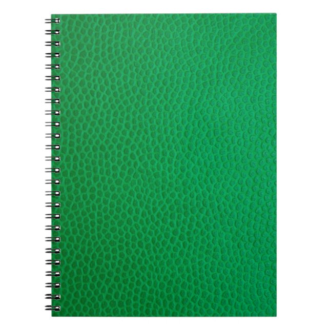 Caderno Espiral Pele de pele verde (Frente)