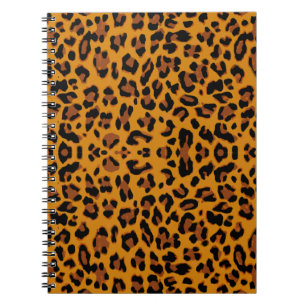Caderno Espiral Pele-leopardo de padrão