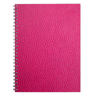 Caderno Espiral Pele rosa de couro