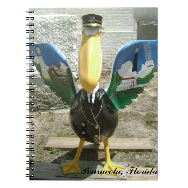 Caderno Espiral Pelicano de Pensacola (Frente)
