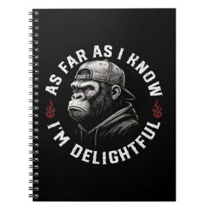 Caderno Espiral Pelo que eu sei, sou um macaco engraçado