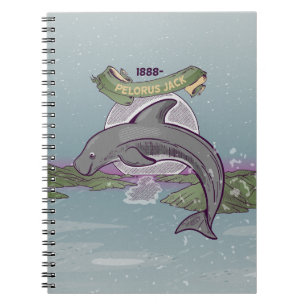 Caderno Espiral Pelorus Jack Dolphin Nova Zelândia