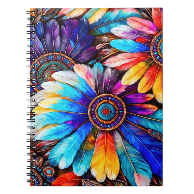 Caderno Espiral Penas bonito (Frente)