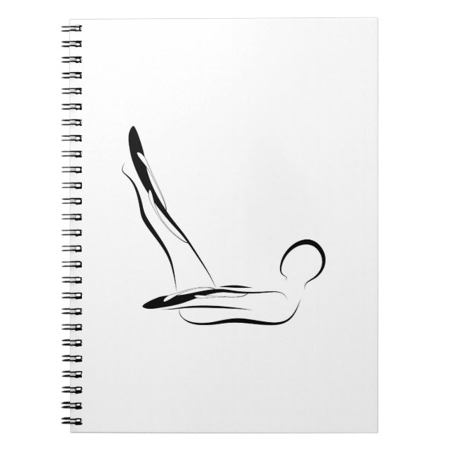 Caderno Espiral Penas de pilates (Frente)