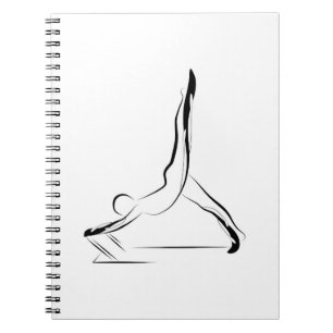 Caderno Espiral Penas de pilates
