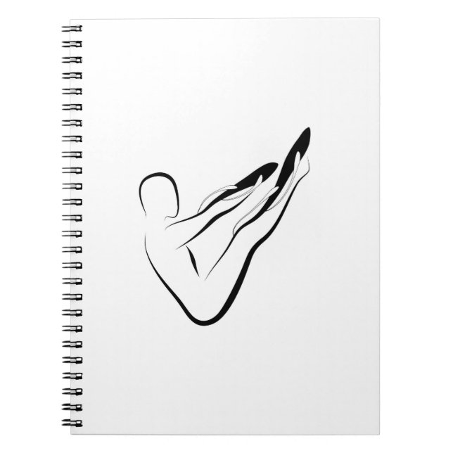 Caderno Espiral Penas de pilates (Frente)