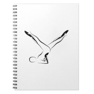 Caderno Espiral Penas de pilates