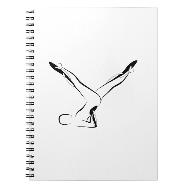 Caderno Espiral Penas de pilates (Frente)